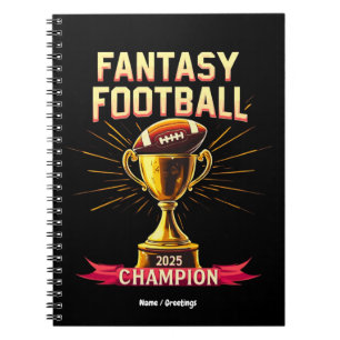 Carnet Conception de football de champion drôle de footba