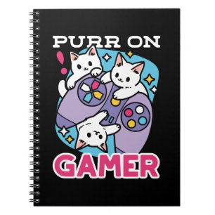 Carnet Conception de gamer de chat - Purr sur Gamer Joyst