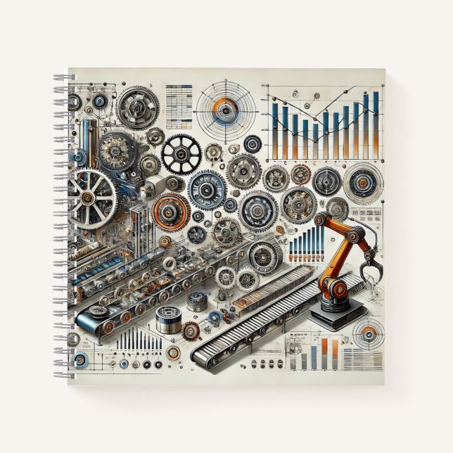 Carnet Conception de graphiques techniques, de robots et  (Devant)