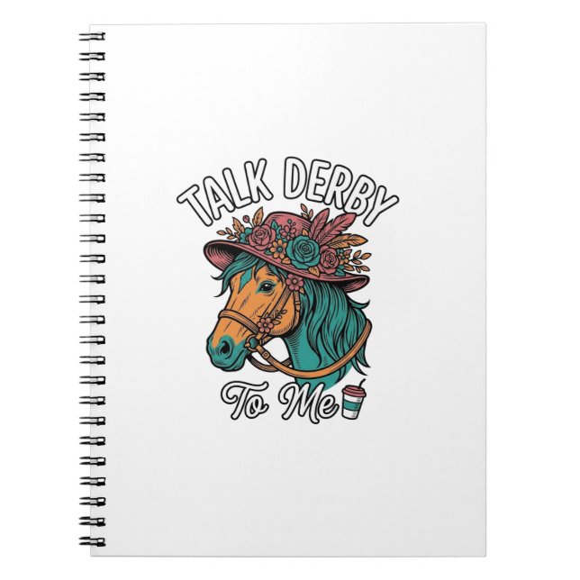 Carnet Conception de gravure vintage de cheval de Derby T (Devant)