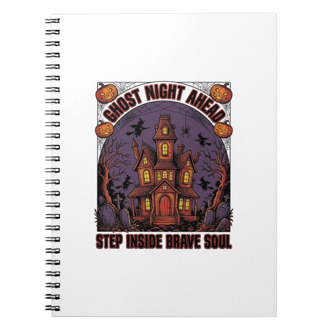 Carnet Conception de gravure vintage Halloween Maison han (Devant)