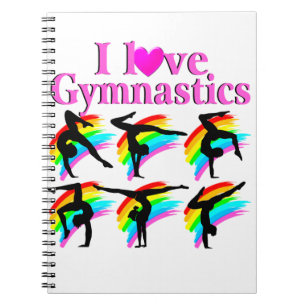 CARNET CONCEPTION DE GYMNASTICS DE PLAIN ROSE JOLIE
