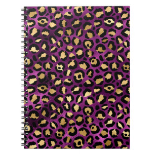 Carnet Conception de la série Leopard violet et or 1