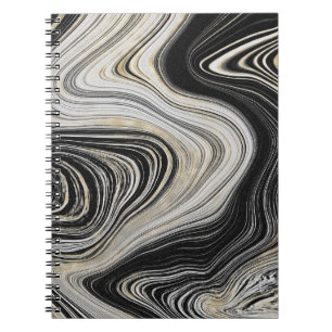 Carnet Conception de l'Agate Noir et Or