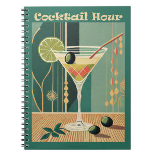 Carnet Conception de l'heure de cocktail du milieu du siè