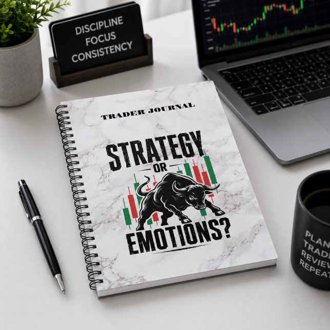 Carnet Conception de marbre de mentalité de trading Strat (Image shown for illustration purposes only.)