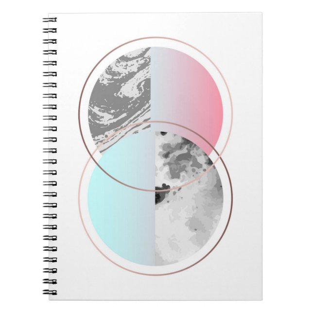 Carnet Conception de marbre géométrique de Scandi (Devant)
