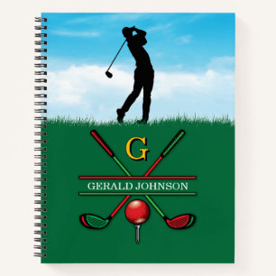 Carnet Conception de monogramme de golf de Noël