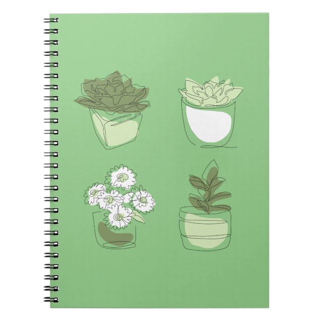 Carnet Conception de plantes d'intérieur (Devant)