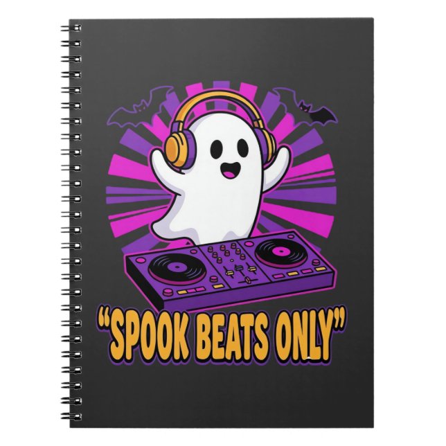 Carnet Conception de rythmes Halloween DJ fantôme effraya (Devant)