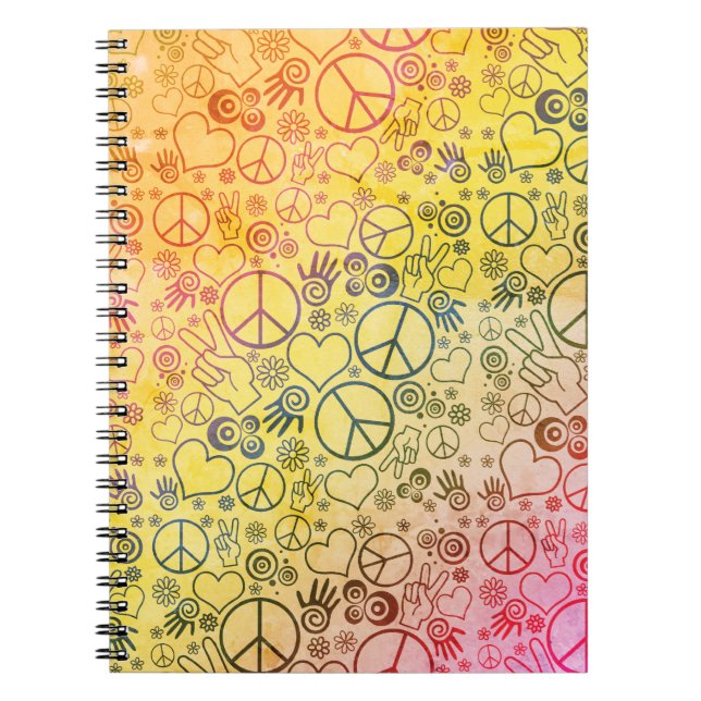 Carnet Conception de symbole d'amour de paix (Devant)