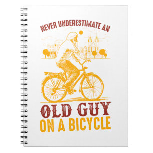 Carnet Conception de vieux motard   Bicyclette   ne sous-