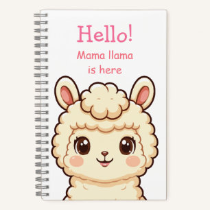 Carnet Conception d'illustration de lama mignon