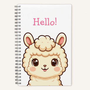 Carnet Conception d'illustration de lama mignon