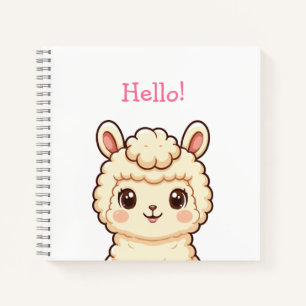Carnet Conception d'illustration de lama mignon