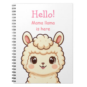 Carnet Conception d'illustration de lama mignon
