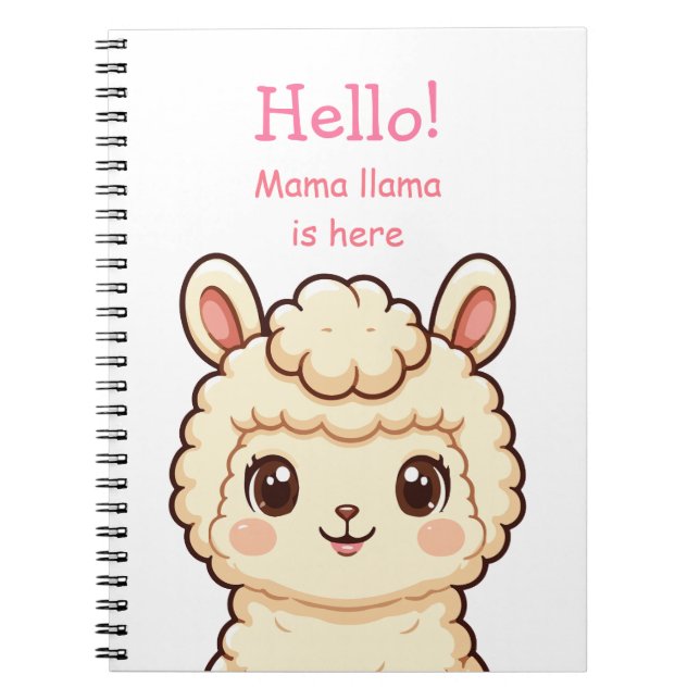 Carnet Conception d'illustration de lama mignon (Devant)