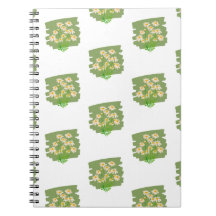 Conception Florale Rustique sur Fond Vert