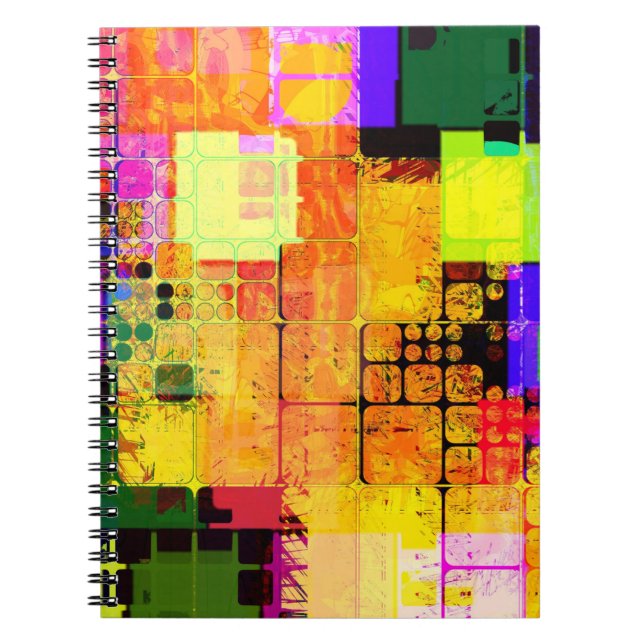 Carnet Conception géométrique et multicolore (Devant)