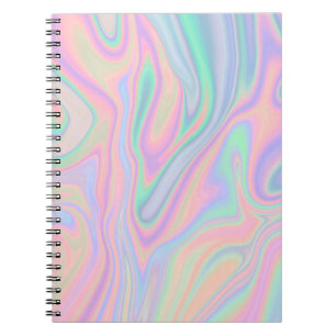 Carnet Conception iridescente liquide de couleur de