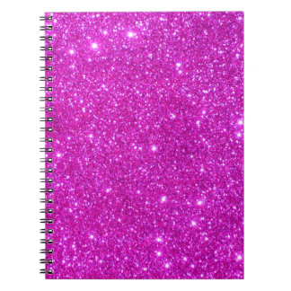 Carnet Conception personnalisable d'étincelle rose de