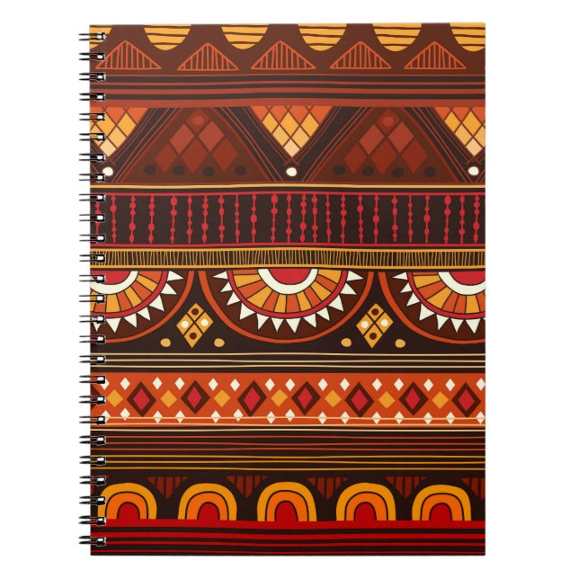 Carnet Conception Tribal sans soudure pour diverses utili (Devant)