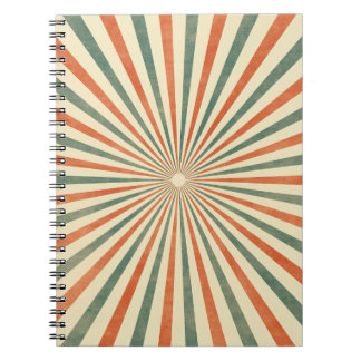 Carnet Conception Vintage rétro Sunburst