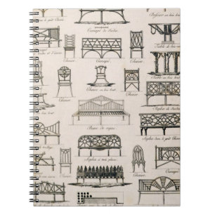 Carnet Conceptions pour des sièges de jardin, 'd'un