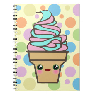 Carnet Cône de glace Rave Kawaii