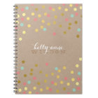 CONFETTI GLAMOROUS mignon tache d'or corail menthe