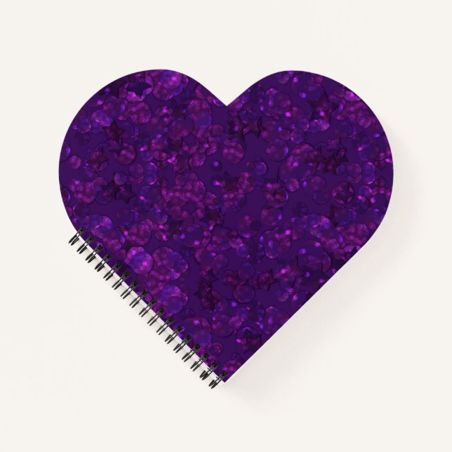 Carnet Confettis violets (Devant)