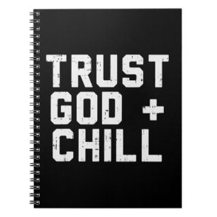 Carnet Confiance Dieu Chill Funny Jésus Foi Religieux Chr