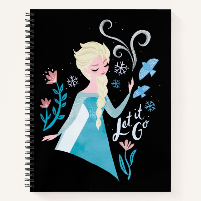 Carnet Congelé 2 | Aquarelle Elsa "Let It Go" (Devant)