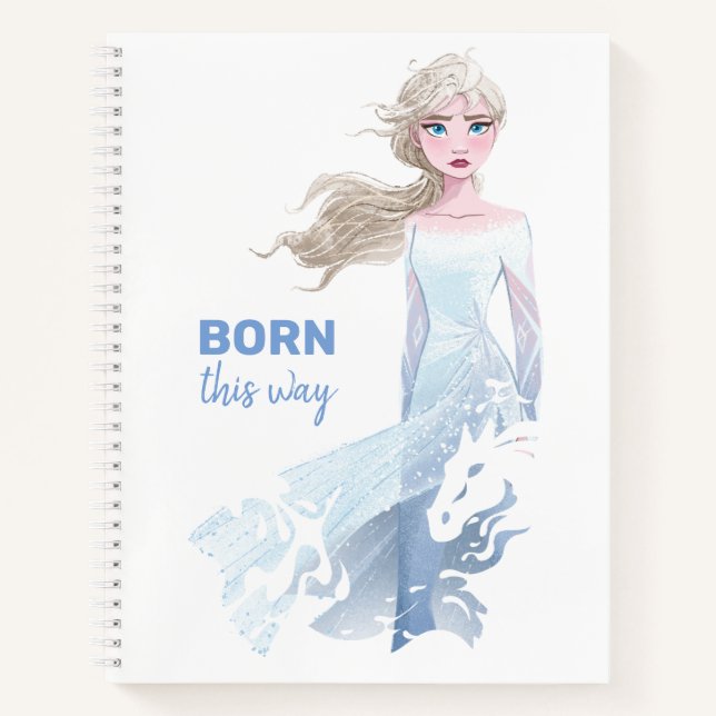 Carnet Congelé 2 : Illustration de l'aquarelle Elsa (Devant)