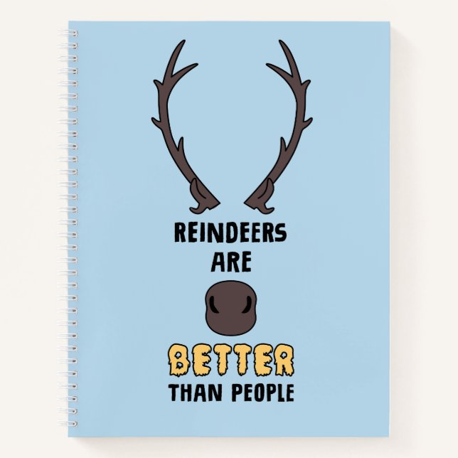 Carnet Congelé 2 | Les rennes sont meilleurs que les gens (Devant)