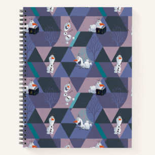 Carnet Congelé 2 Motif géométrique violet Olaf