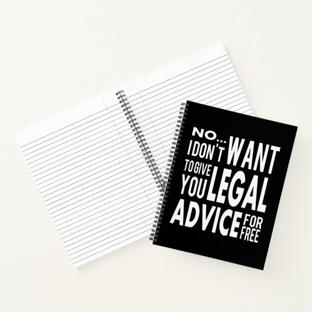 Carnet Conseil juridique gratuit - Citation d'avocat amus (Intérieur)