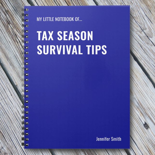 Carnet Conseils de survie pour la saison fiscale CPA (Créateur téléchargé)