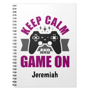 Carnet Conserver le calme et le jeu sur ordinateur portab