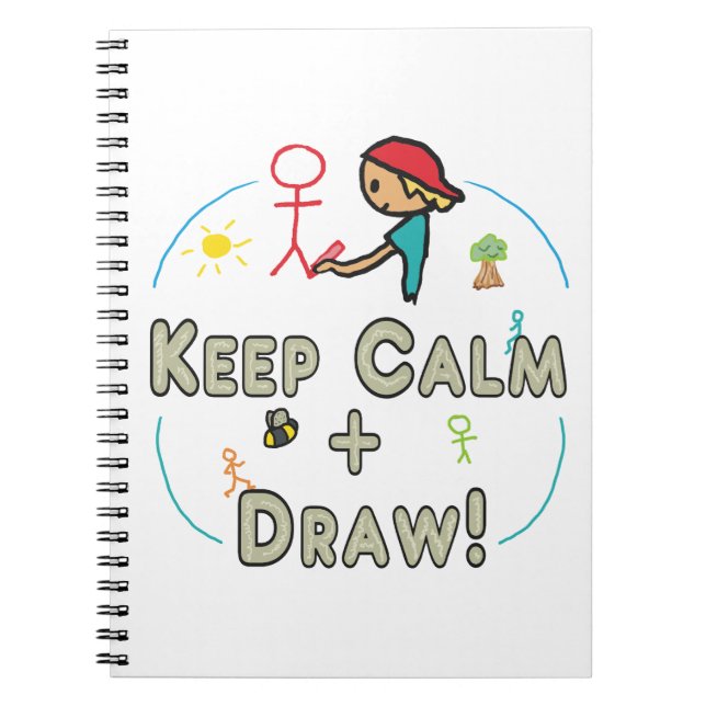 Carnet Conserver le calme et le trait (Devant)