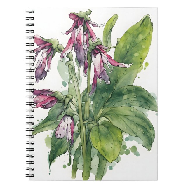 Carnet Consoude - Fleurs à l'aquarelle (Devant)