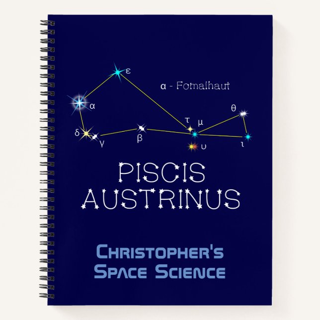 Carnet Constellation de l'hémisphère Sud Piscis Austrinus (Devant)