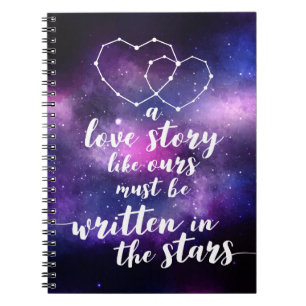 Carnet Constellation Mariage Galaxie Écrite Dans Les Étoi