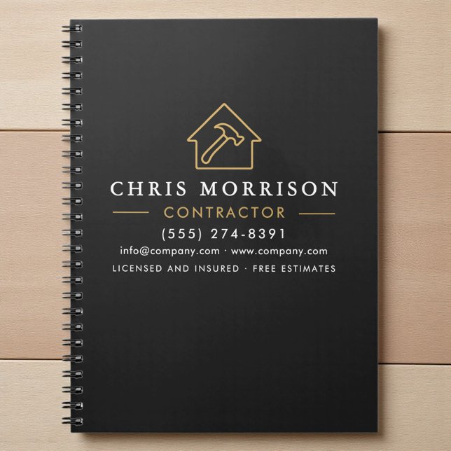 Carnet Construction de bâtiments Or noir (Créateur téléchargé)