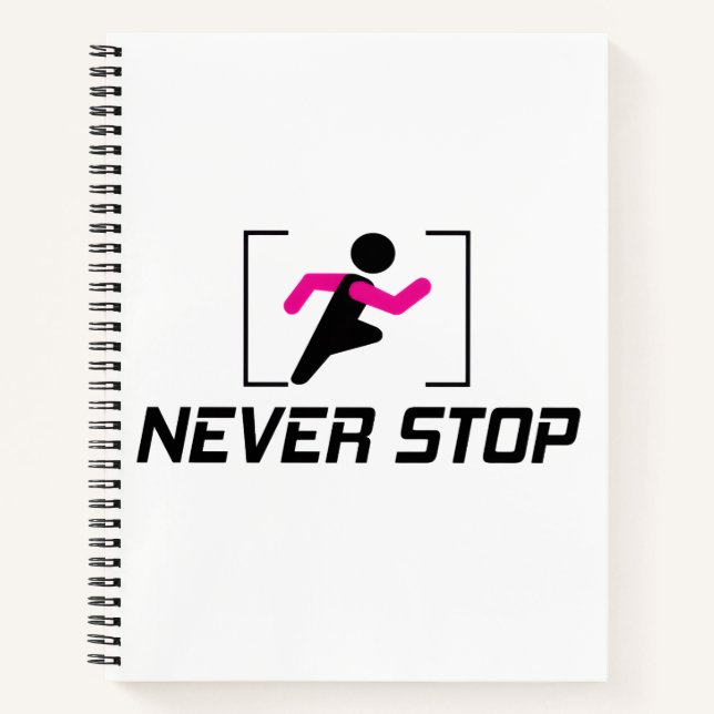 Carnet Continuez à travailler dur de conception motivatio (Devant)