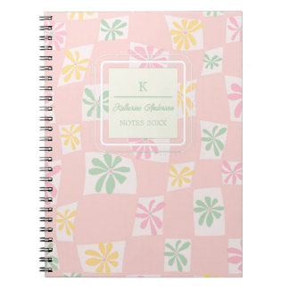 Carnet Contrôle floral ondulé