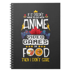 Carnet Contrôleur de jeu Nerd Anime Video Game Food Game