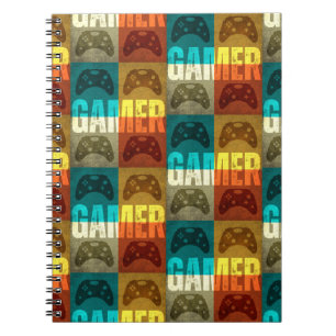 CARNET CONTRÔLEUR DE JEU VIDÉO VINTAGE GAMER