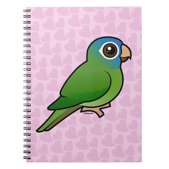 Carnet Conure Bleu-couronné (Devant)