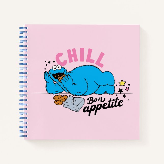 Carnet Cookie Monster | Bon appétit Chill (Devant)